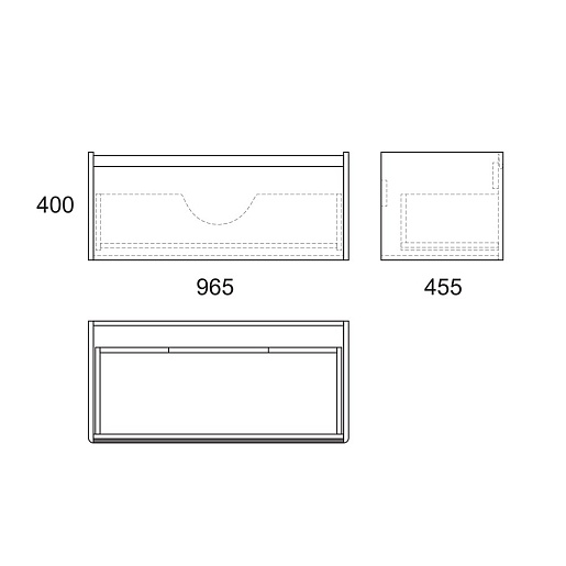 Owl 1975 Тумба с раковиной Malaren 100, 1 ящик – фотография-4