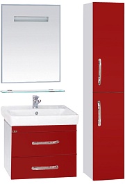 Misty Пенал для ванной Эмилия красный R – фотография-2