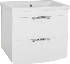 Style Line Мебель для ванной Жасмин 2 60 Люкс Plus подвесная белая – фотография-2