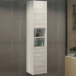 Comforty Пенал подвесной Женева 35 R дуб белый – фотография-2