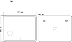 Grossman Зеркало Leo 100x80 – фотография-6
