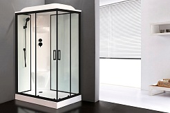 Royal Bath Душевая кабина HP RB 8120HP6-WT-BL-L 120x80 L стекло прозрачное профиль черный матовый – фотография-2