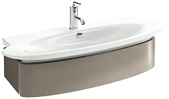 Jacob Delafon Тумба с раковиной Presquile 130-1 титан – фотография-1