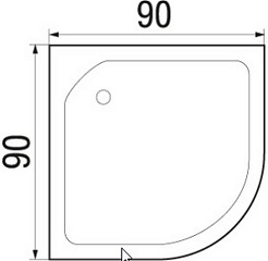River Душевая кабина LENA 90/26 МТ – фотография-15
