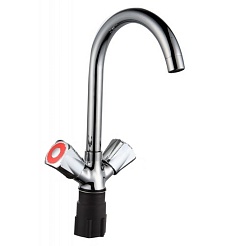 Акваэлка Смеситель КС КВАДРО (510128) для кухни – фотография-1