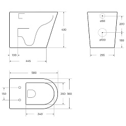 BelBagno Унитаз подвесной Flay-r BB053CHR/SC – фотография-6