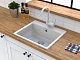 Granfest Мойка кухонная GF-V580 белый – картинка-7