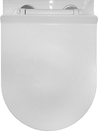 Azario Унитаз-компакт Mons AZ-76004 безободковый с бачком с сиденьем микролифт белый – фотография-10