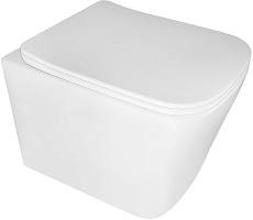 Azario Унитаз подвесной Cascad M AZ-10002 безободковый белый