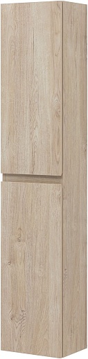 Aquanet Шкаф пенал Нота New 30 подвесной дуб светлый – картинка-3