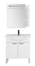 Aquanet Тумба с раковиной "Адель 80" белый – фотография-3