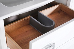ASB-Woodline Тумба с раковиной Рома 80Н белая – фотография-2