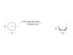 GSI Накладная раковина Pura 885211 42 см – фотография-2