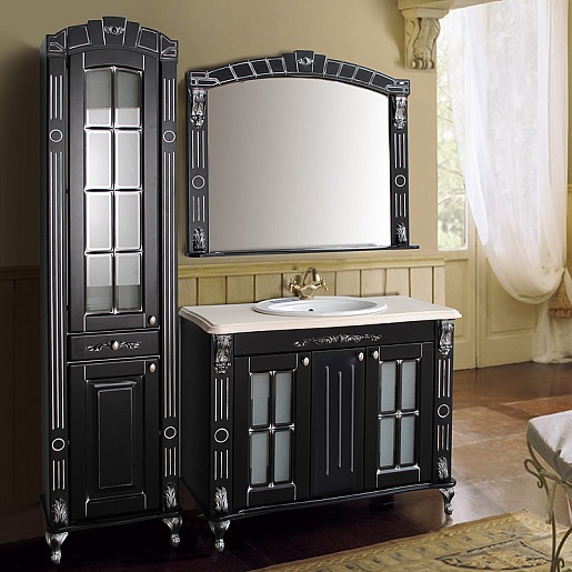 Атолл Мебель для ванной Александрия 100 K черная – фото-1