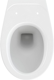 Cersanit Унитаз подвесной Delfi в комплекте с инсталляцией Black с сиденьем Trento с клавишей смыва хром глянцевый – фотография-5