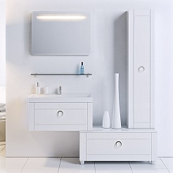 Aqwella Тумба с раковиной Инфинити 80 W – фотография-2