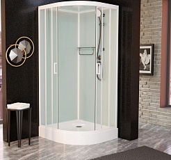 Frank Душевая кабина F409 white с крышей – фотография-2