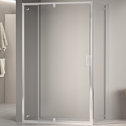 RGW Душевой уголок Passage PA-078 (PA-008 + Z-050-2) 110x80 профиль хром стекло прозрачное – фотография-1