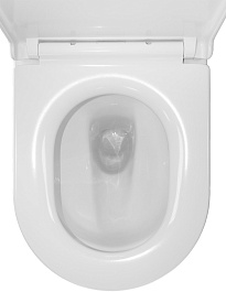 Azario Унитаз-компакт Riano AZ-1307A безободковый с бачком с сиденьем микролифт белый – фотография-13