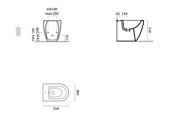 GSI Биде напольное PURA 8862111 – фотография-4