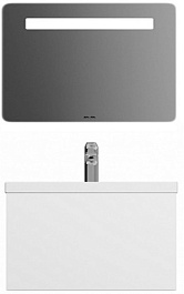 Am.Pm Тумба с раковиной Gem 75 белый глянец, с 1 ящиком – фотография-6