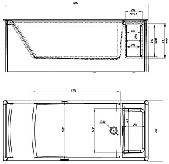 Aima Акриловая ванна Genesis 180x75 – фотография-11