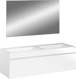 Velvex Мебель для ванной комнаты Pulsus 140 белая – фотография-1