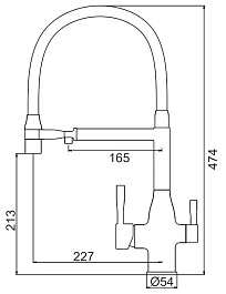Frap Смеситель для кухни F4398-5 сатин – фотография-4