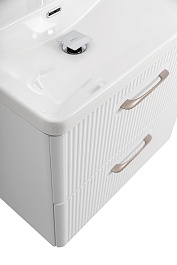 BelBagno Тумба с раковиной Due 50 подвесная Белый металлик – фотография-6