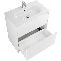 BelBagno Мебель для ванной Kraft 80 напольная Bianco Opaco с раковиной LOV-800-LVB – фотография-3