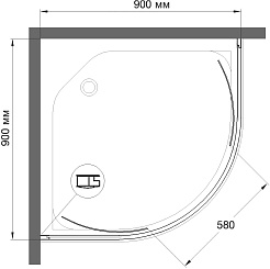 Royal Bath Душевой уголок HKD-T 90х90х185 – фотография-3