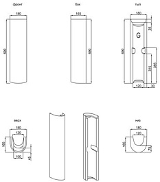 Della Пьедестал для раковины Quattro – фотография-3
