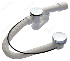 Aessel  Слив-перелив для ванны Aessel АВС 100 см (хром) – фотография-1