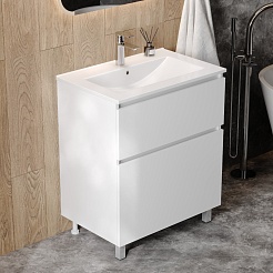 Teymi Тумба под раковину Laina 70 белая матовая – фотография-5