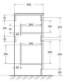 BelBagno Мебель для ванной Kraft 39 80 Bianco Opaco – фотография-5