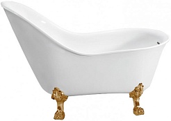 BelBagno Акриловая ванна BB08-ORO, ножки BB-LEG-EAGLE-ORO – фотография-1