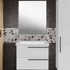 ASB-Mebel Мебель для ванной Тида 80 подвесная белая – фотография-1