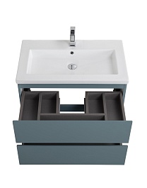 BelBagno Тумба под раковину Kraft 75 подвесная Голубой матовый – фотография-8