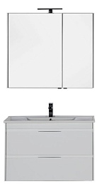 Aquanet Тумба с раковиной "Тулон 100 " белая – фотография-3