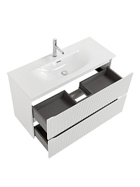 BelBagno Тумба под раковину Uno mini 100 подвесная Bianco Opaco – фотография-14