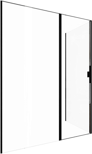 Allen Brau Душевой уголок Priority 160x80 3.31039.BBA/3.31042.BBA чёрный браш – фото-1