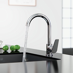 Tokito Смеситель для кухни TOYAMA хром TOK-TOY-1013 – фотография-5