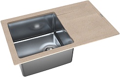 Florentina Мойка кухонная Комби 780 песочная – фотография-2