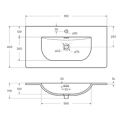 BelBagno Тумба с раковиной Kraft 90 подвесная Бежевый матовый – фотография-12