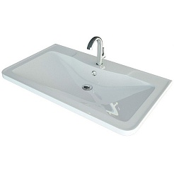 Equil Тумба с раковиной Eltoro 100 2 ящика подвесная черный софт – фотография-6