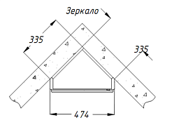 Opadiris Зеркало-шкаф для ванной Клио 45 R слоновая кость – фотография-2