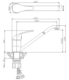 Rossinka Смеситель Y40-21U для кухни – фотография-2