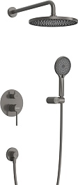 Cezares Душевая система RELAX-DSET-GM оружейная сталь – фотография-2