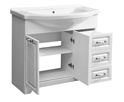 Stella Polare Тумба с раковиной Кармела 90 ольха белая – фотография-5