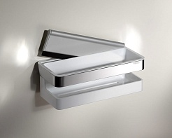 Keuco Полка Collection Moll со стеклоочистителем, белая – фотография-4